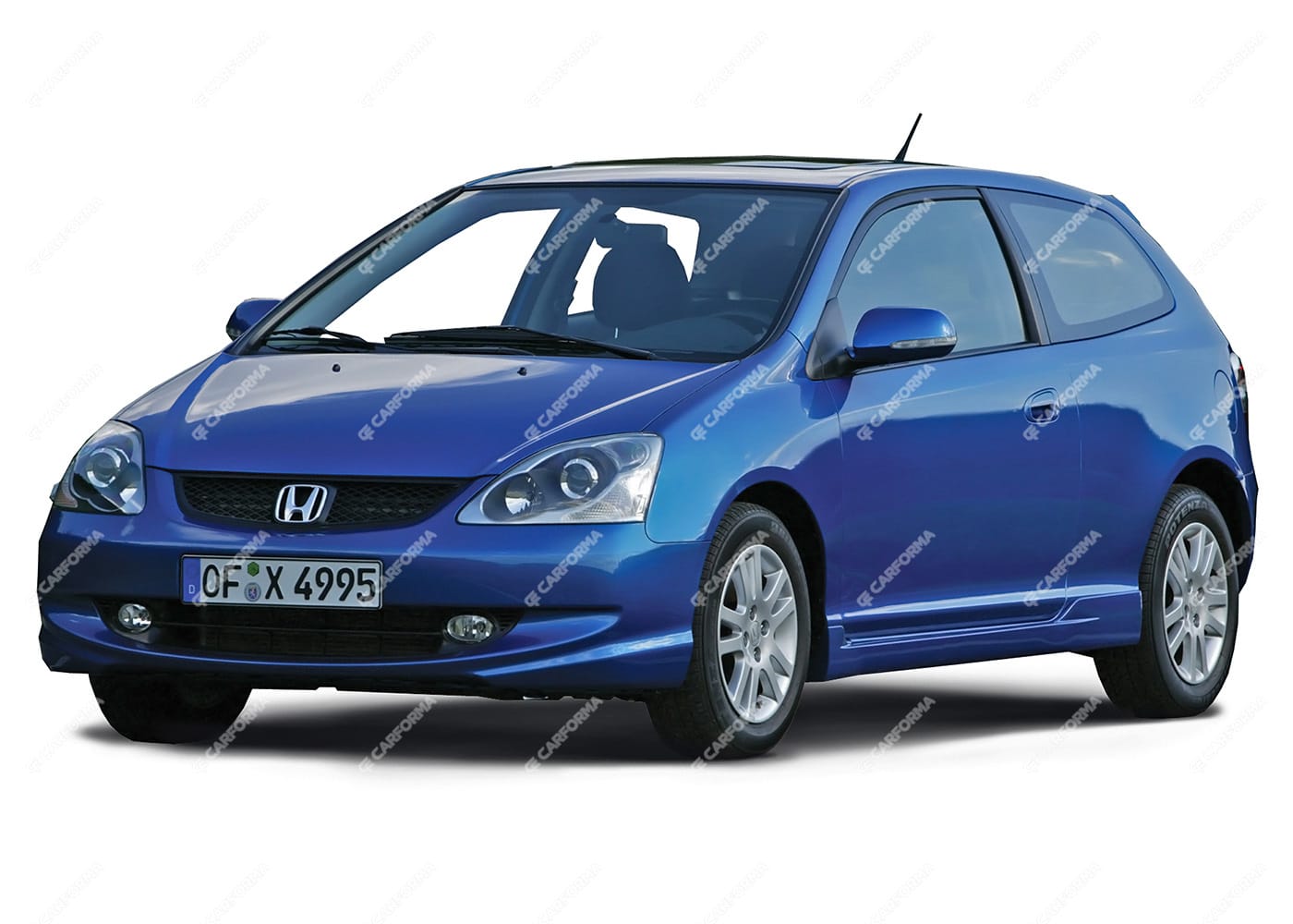 Ворсовые коврики на Honda Civic VII 3d 2001 - 2006