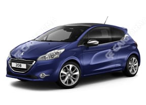 Ворсовые коврики на Peugeot 208 2012 - 2019