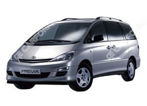 Ворсовые коврики на Toyota Previa (XR30, XR40) 2000 - 2007