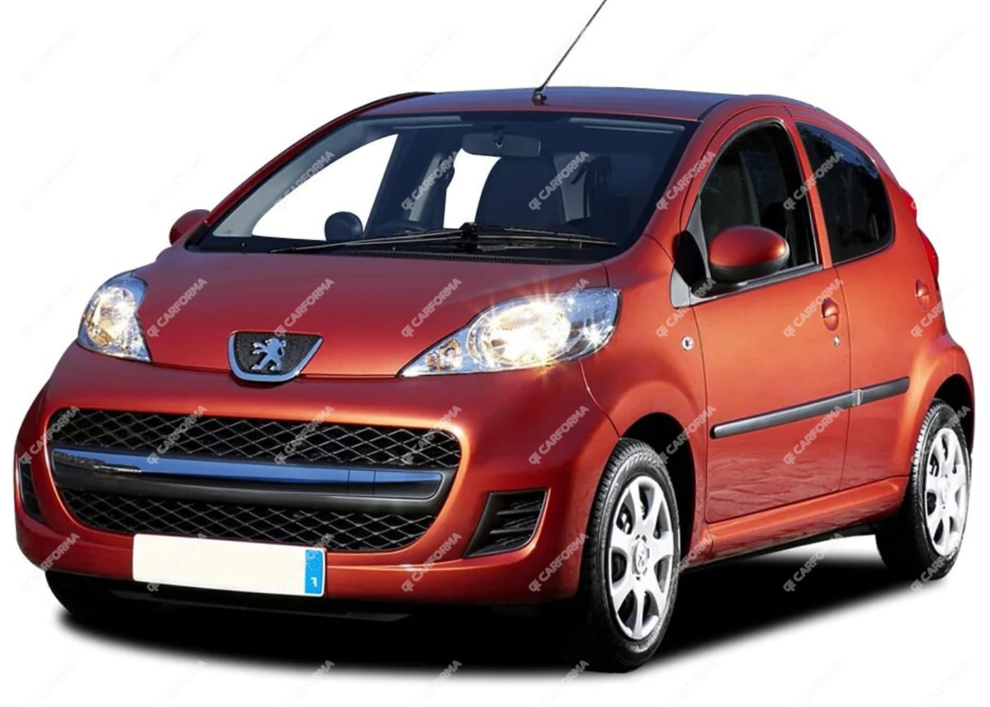 Ворсовые коврики на Peugeot 107 2005 - 2015