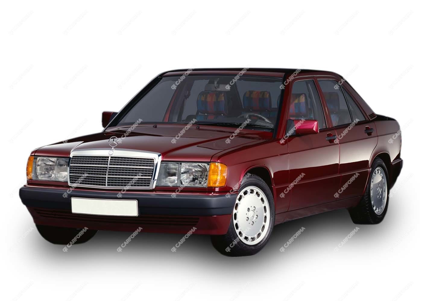 Ворсовые коврики на Mercedes 190 (W201) 1982 - 1993 в Воронеже