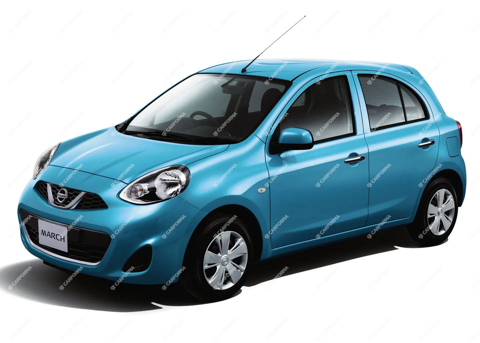 Ворсовые коврики на Nissan March (K13) 2010 - 2017