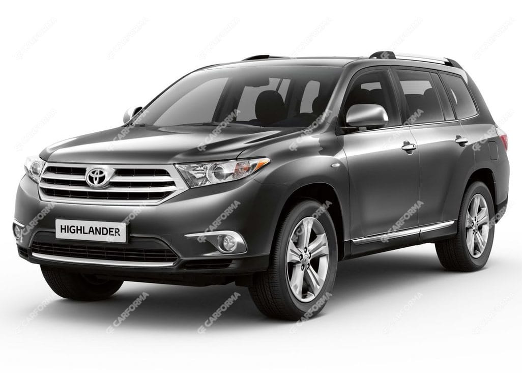 Ворсовые коврики на Toyota Highlander II 2007 - 2013