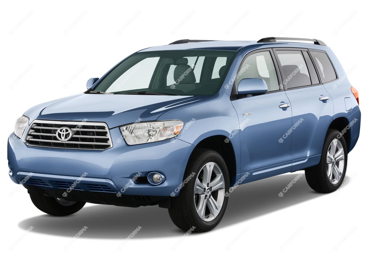 Ворсовые коврики на Toyota Highlander II 2007 - 2013