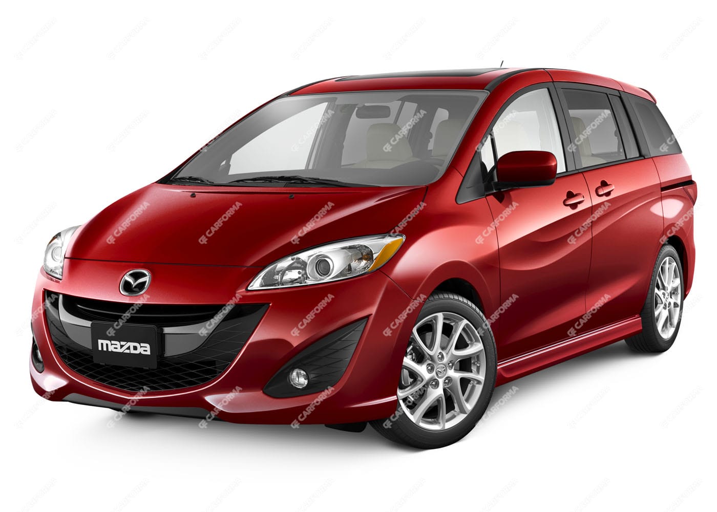 Ворсовые коврики на Mazda 5 2010 - 2018