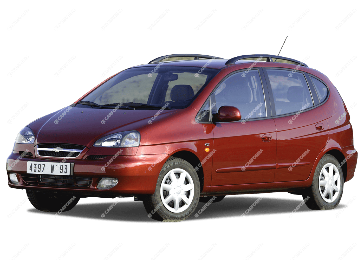 Ворсовые коврики на Chevrolet Rezzo 2004 - 2008