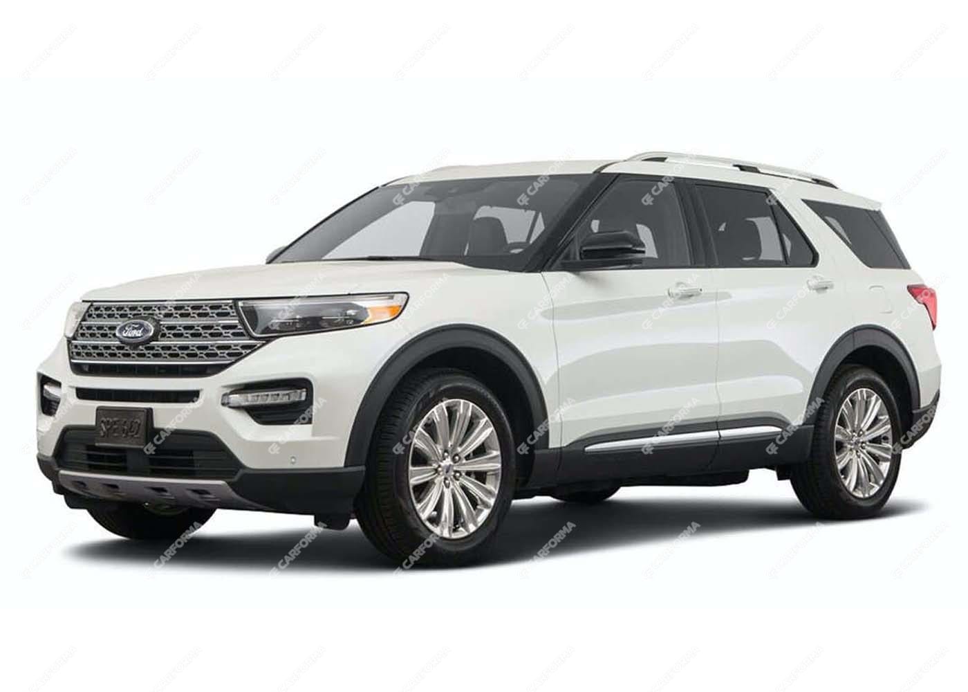 Ворсовые коврики на Ford Explorer VI 2019 - 2024