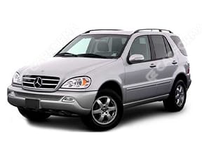 Ворсовые коврики на Mercedes ML (W163) 1997 - 2005