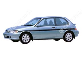 Ворсовые коврики на Toyota Corsa (L50) 1994 - 1999 в Воронеже