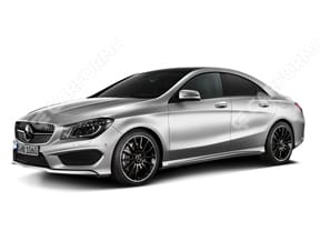 Ворсовые коврики на Mercedes CLA (C117) 2013 - 2019