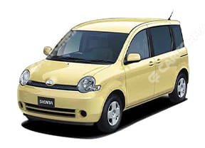 Ворсовые коврики на Toyota Sienta I 2003 - 2015