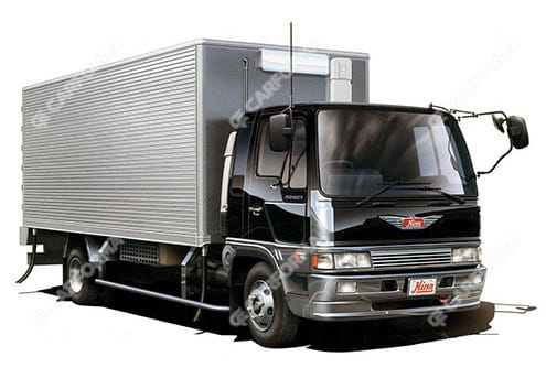 Ворсовые коврики на Hino 500 IV (Ranger) узкая кабина 1989 - 2001