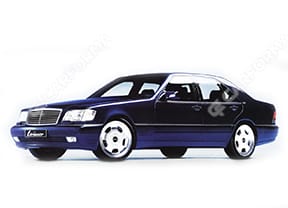 Ворсовые коврики на Mercedes S (W140) 1991 - 1998