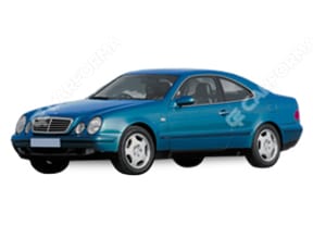 Ворсовые коврики на Mercedes CLK (C208) 1996 - 2003