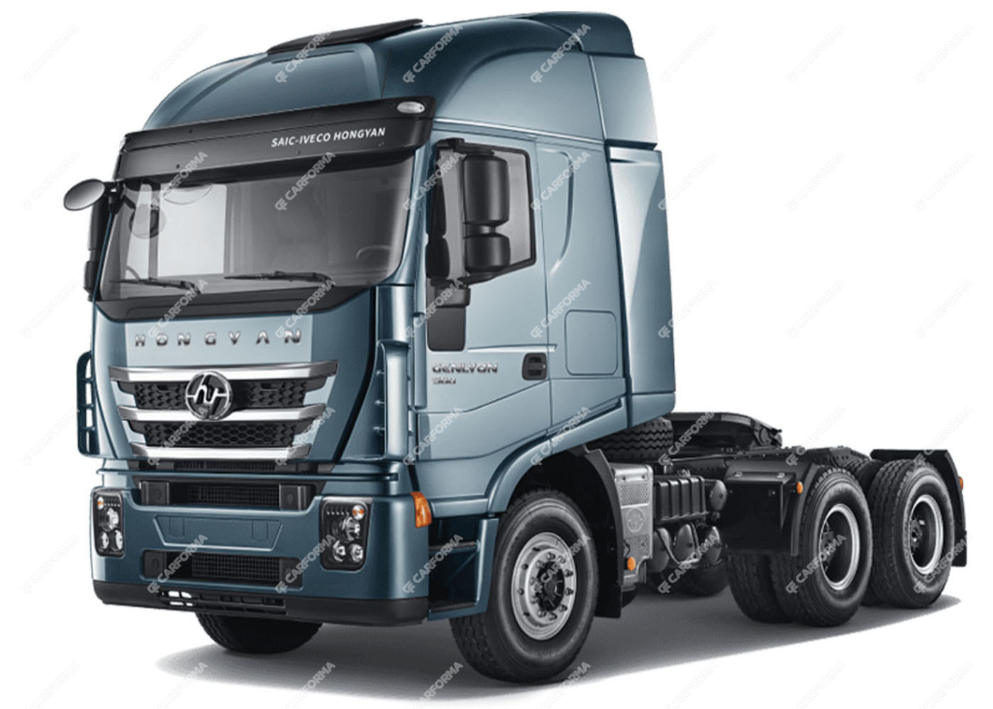 Ворсовые коврики на Hongyan SAIC-IVECO Genlyon кабина C500 2023 - 2024