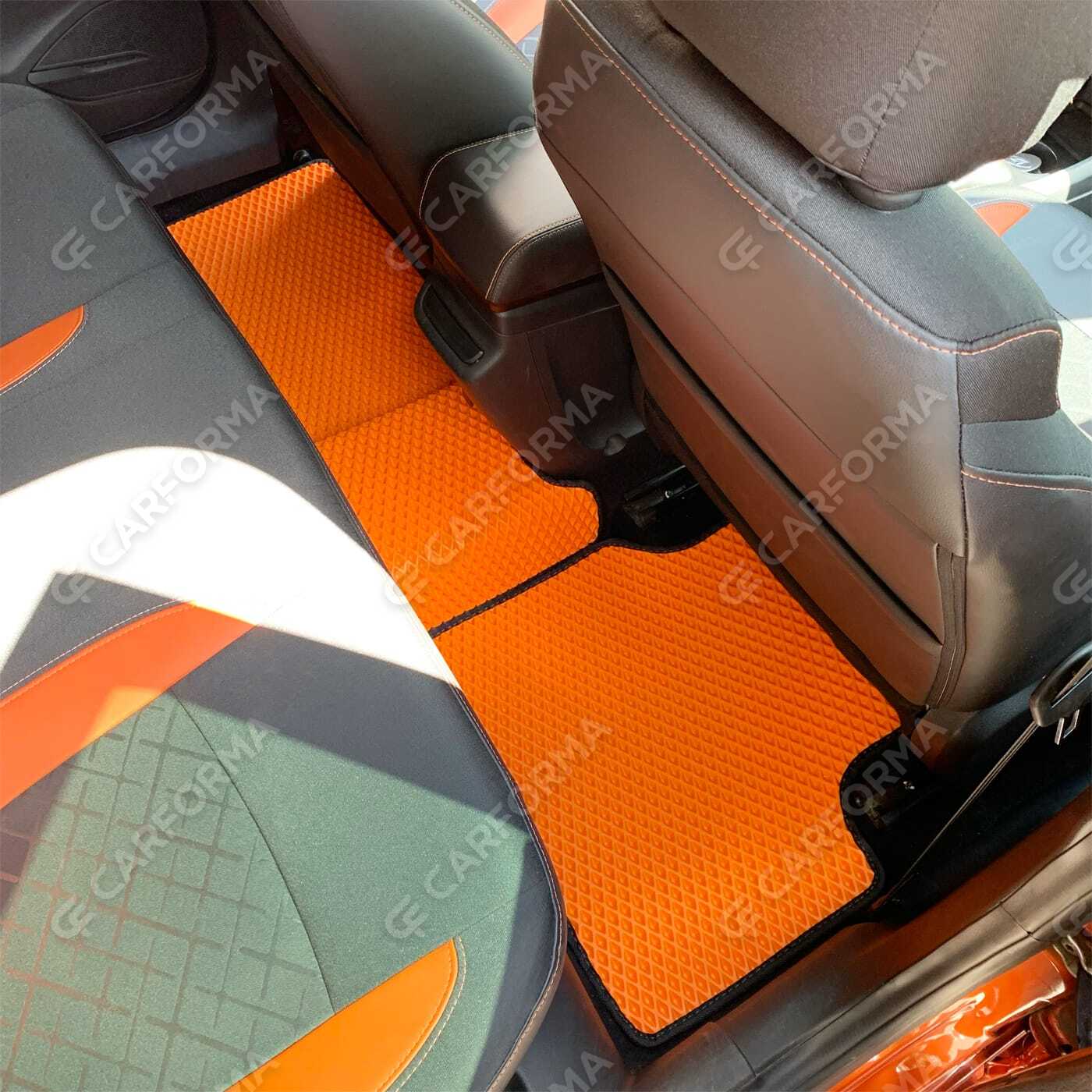 Водительские eva коврики ромб Lada (ВАЗ) Vesta 2015&nbsp;-&nbsp;2023 в Воронеже