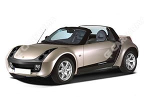 Ворсовые коврики на Smart Roadster 2003 - 2006