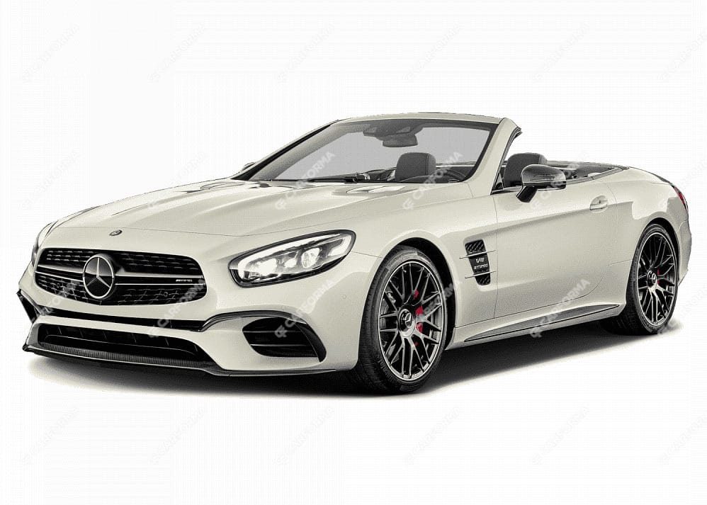 Ворсовые коврики на Mercedes SL (R231) 2012 - 2019