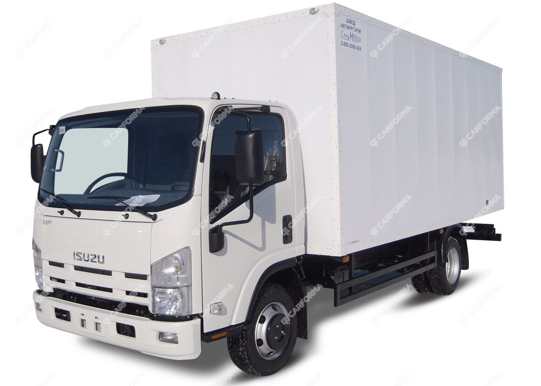 Ворсовые коврики на Isuzu ELF VI широкая кабина 2006 - 2024