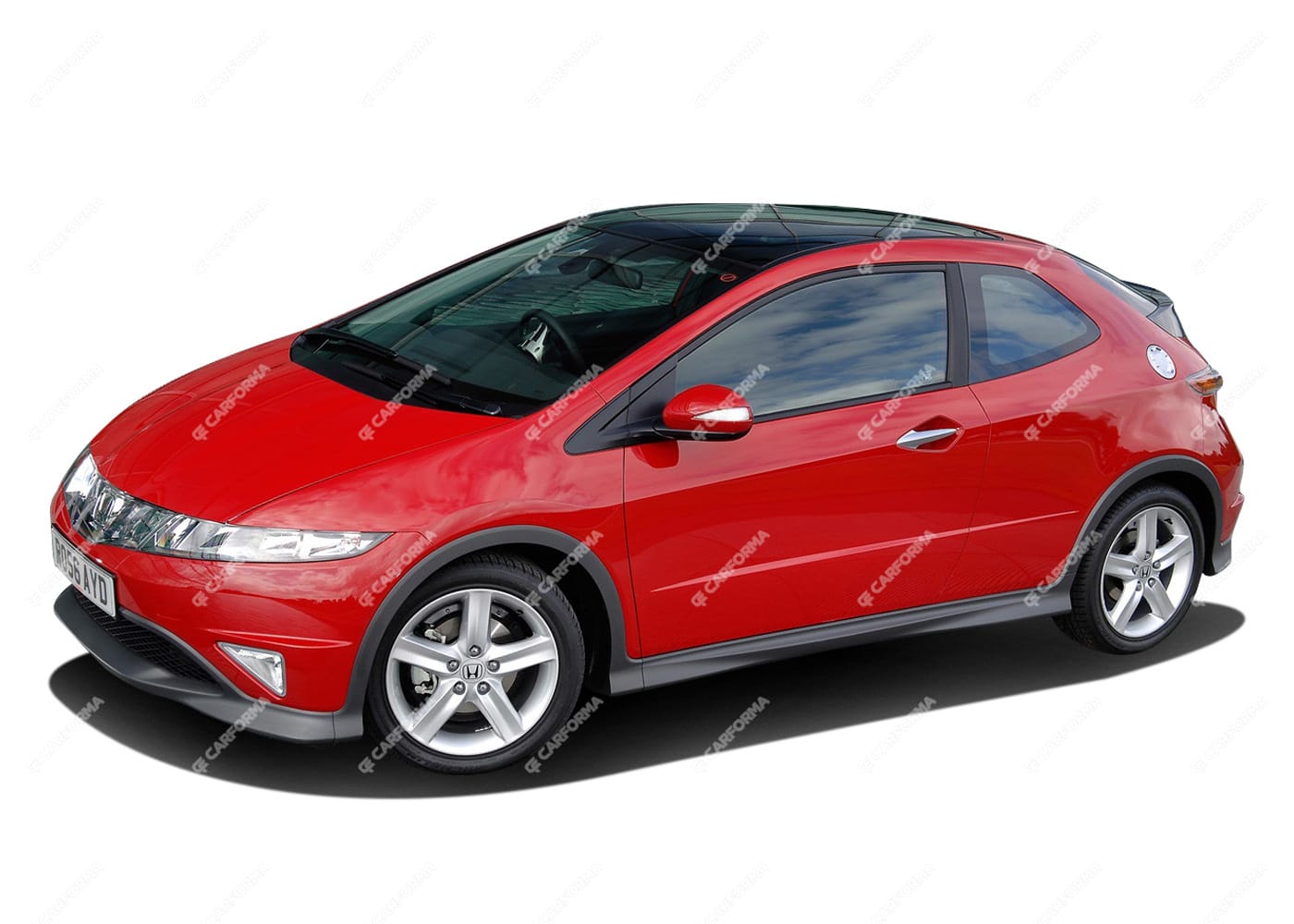 Ворсовые коврики на Honda Civic VIII 3d 2006 - 2011