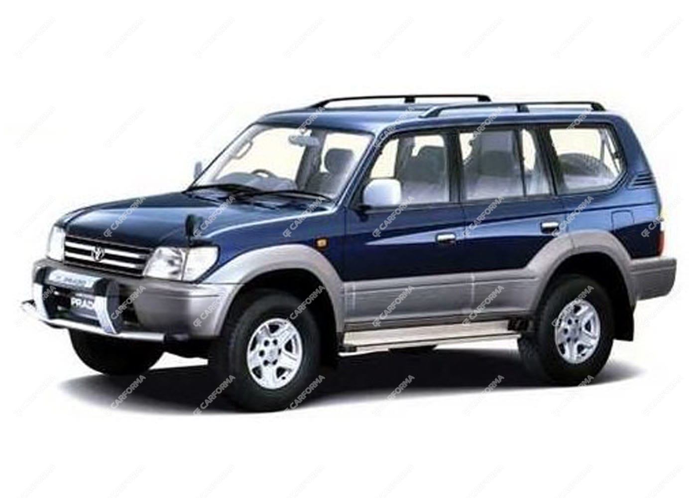 Ворсовые коврики на Toyota Land Cruiser Prado 95 1996 - 2002