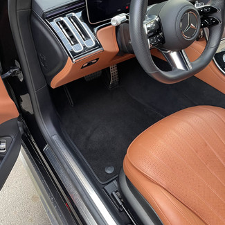 Ворсовые коврики на Mercedes S (W223, V223) 2020 - 2025 в Воронеже