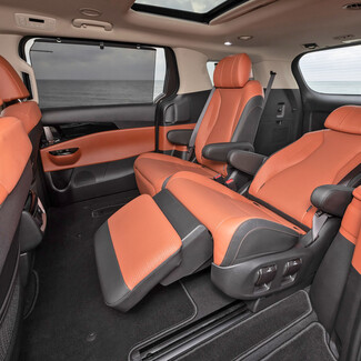 EVA коврики на KIA Carnival IV 7 мест с оттоманками 2020 - 2025 в Воронеже