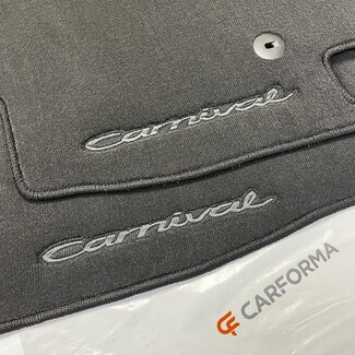 EVA коврики на KIA Carnival IV 7 мест с оттоманками 2020 - 2025 в Воронеже