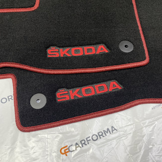 Ворсовые коврики на Skoda Superb II 2008 - 2015 в Воронеже Ворсовые коврики на Skoda Superb II 2008 - 2015 в Воронеже