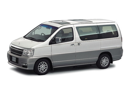 Ворсовые коврики на Nissan Elgrand (E50) 1997 - 2002 в Воронеже