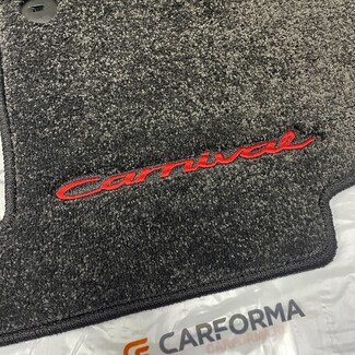 EVA коврики на KIA Carnival IV 7 мест с оттоманками 2020 - 2025 в Воронеже